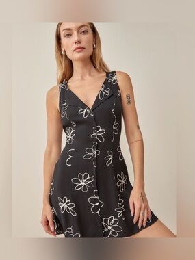 Reformation Mayve Knit Dress | Ivory | Large